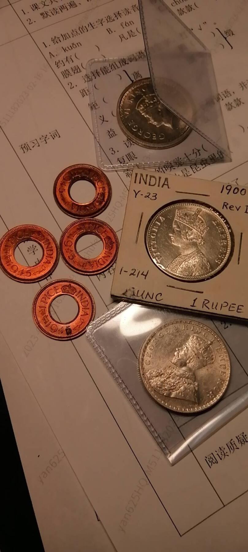 冲积分-英系原光铜币