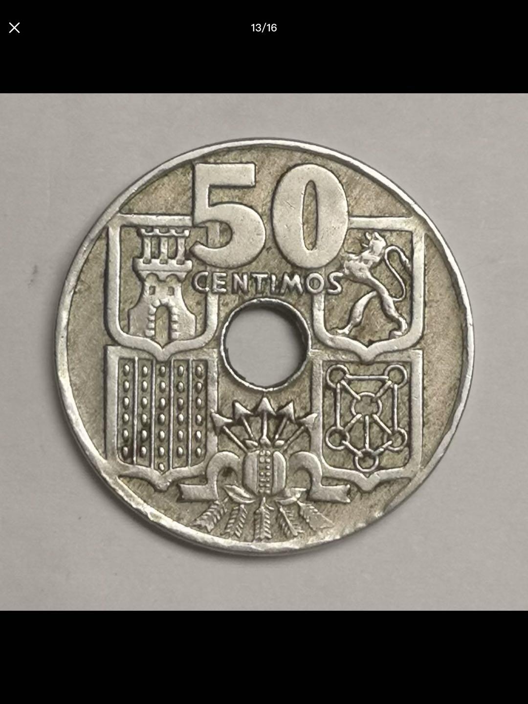 西班牙的中孔机制币