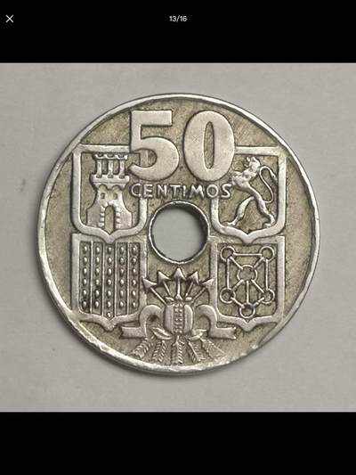 西班牙的中孔机制币