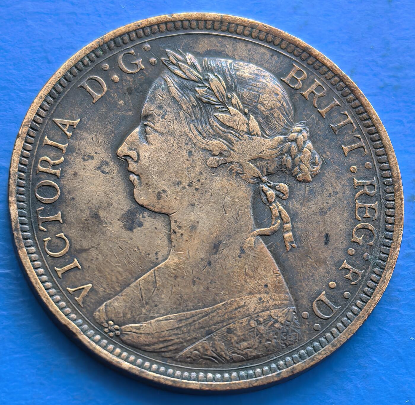 英国1890年半便士维多利亚中年版