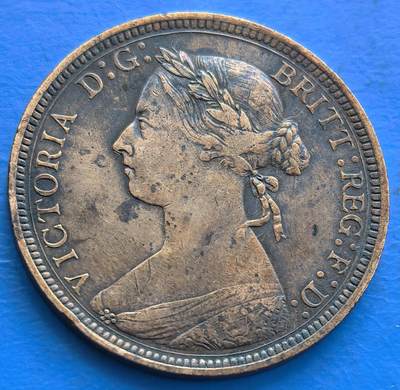 英国1890年半便士维多利亚中年版