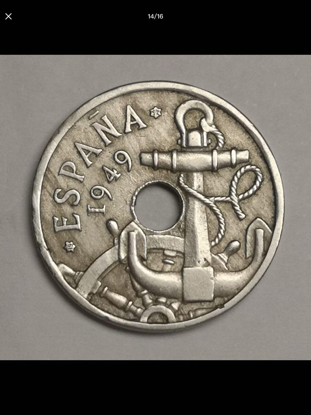 西班牙的中孔机制币