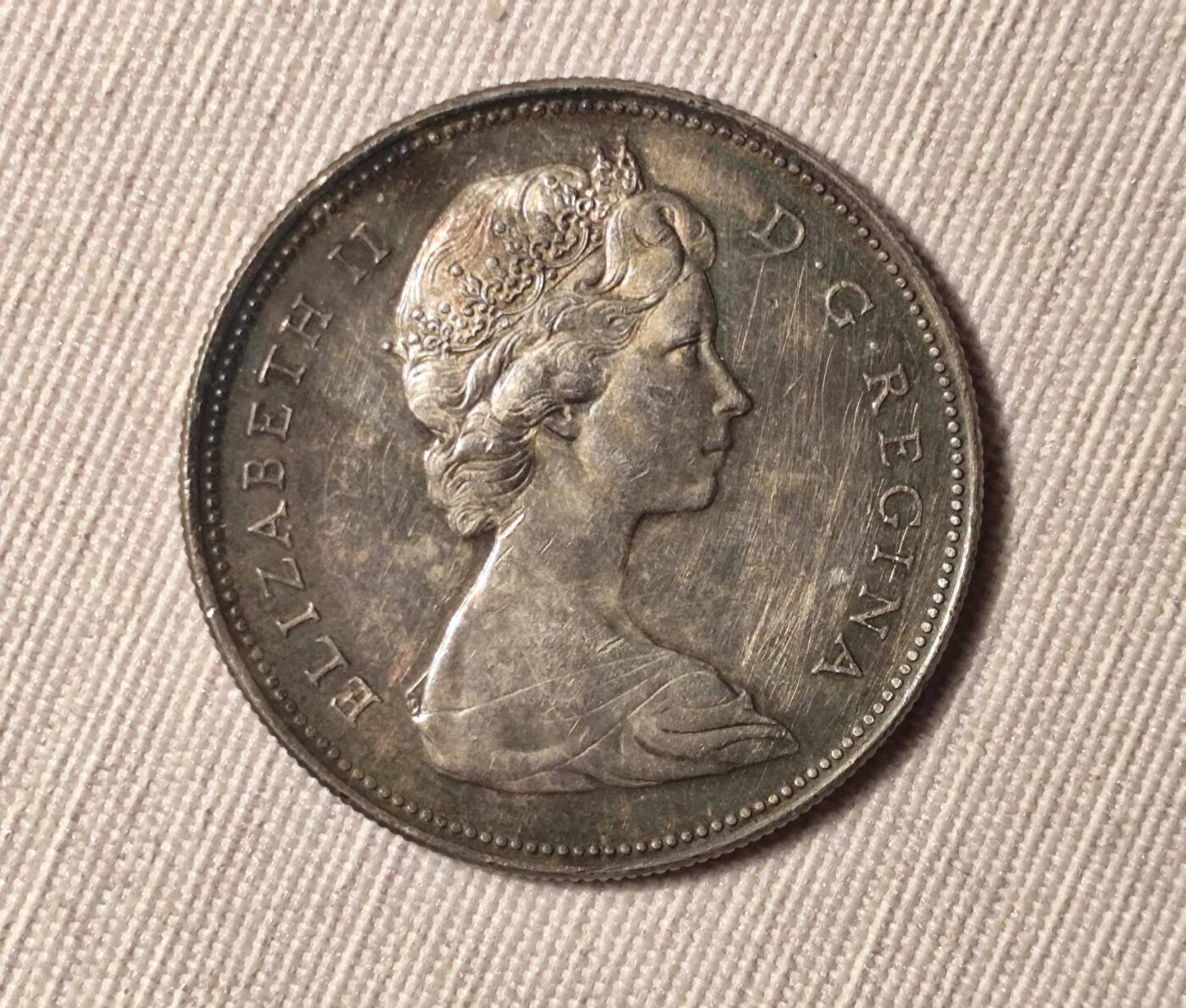 加拿大1965年1加元划船银币