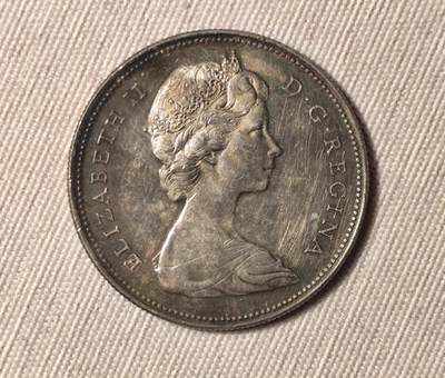 加拿大1965年1加元划船银币