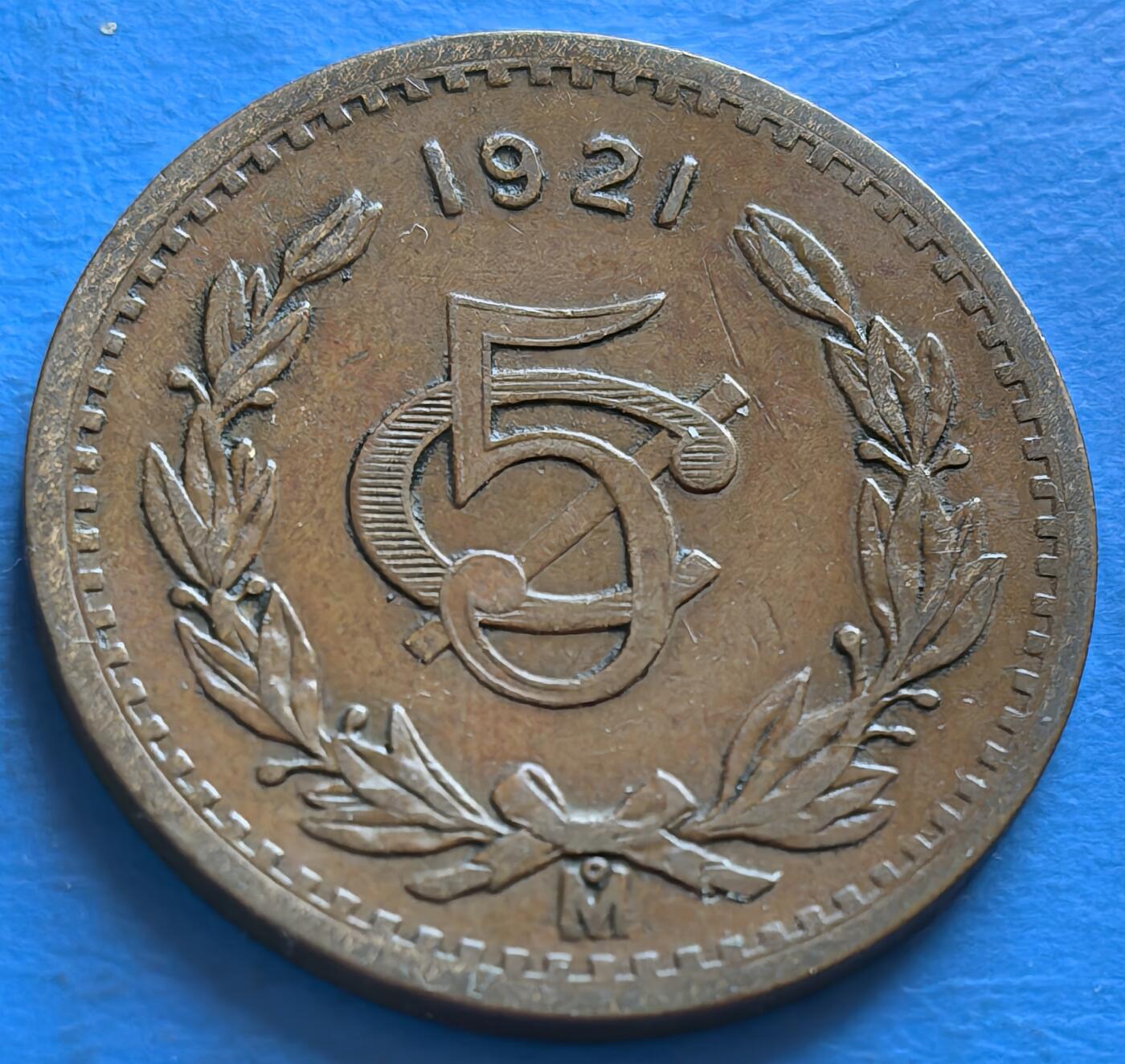 墨西哥1921年5分