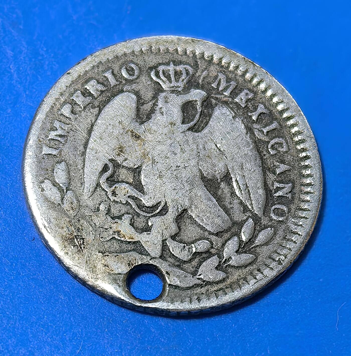 墨西哥1864年5分银币G版