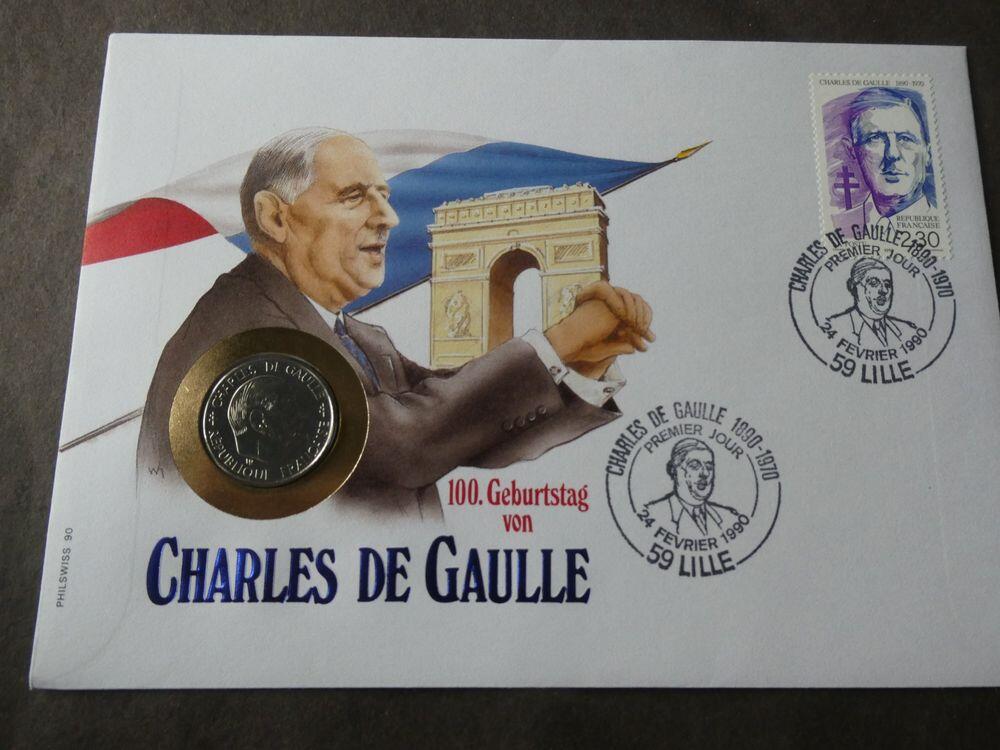 法国1988年戴高乐头像一法郎硬币