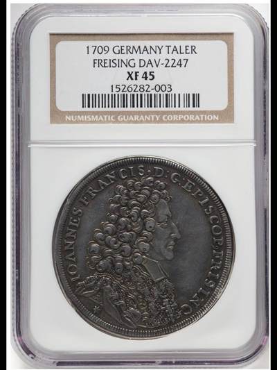 1709年神罗弗莱辛泰勒银币