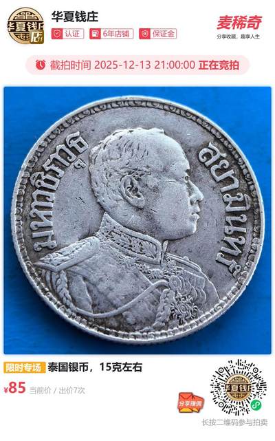 泰国银币，15克左右