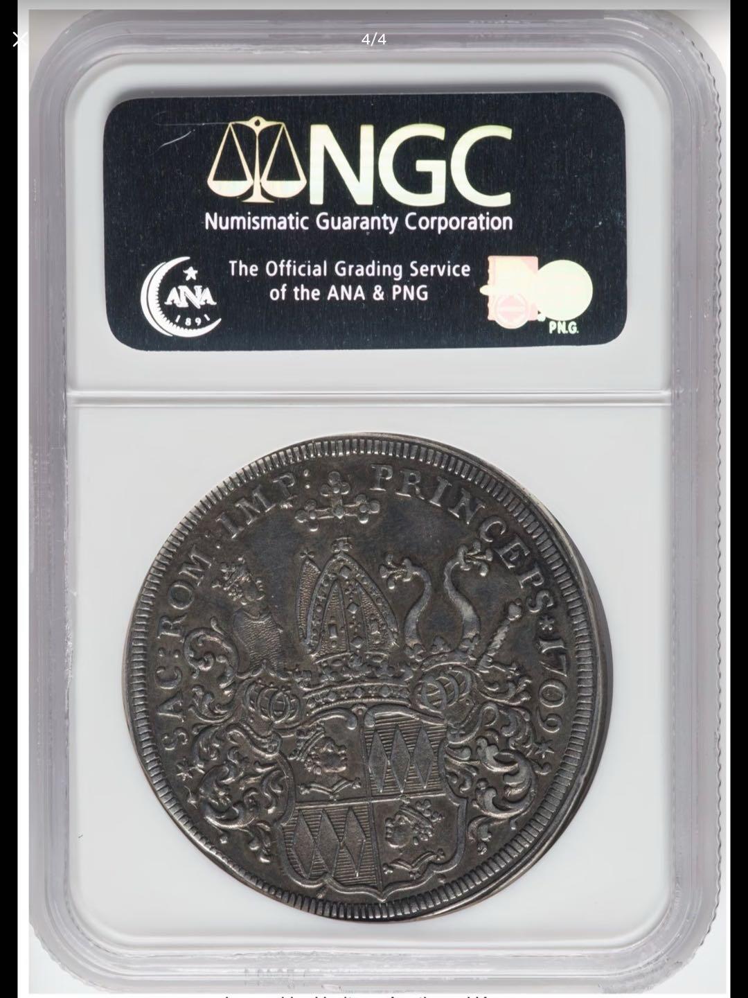 1709年神罗弗莱辛泰勒银币