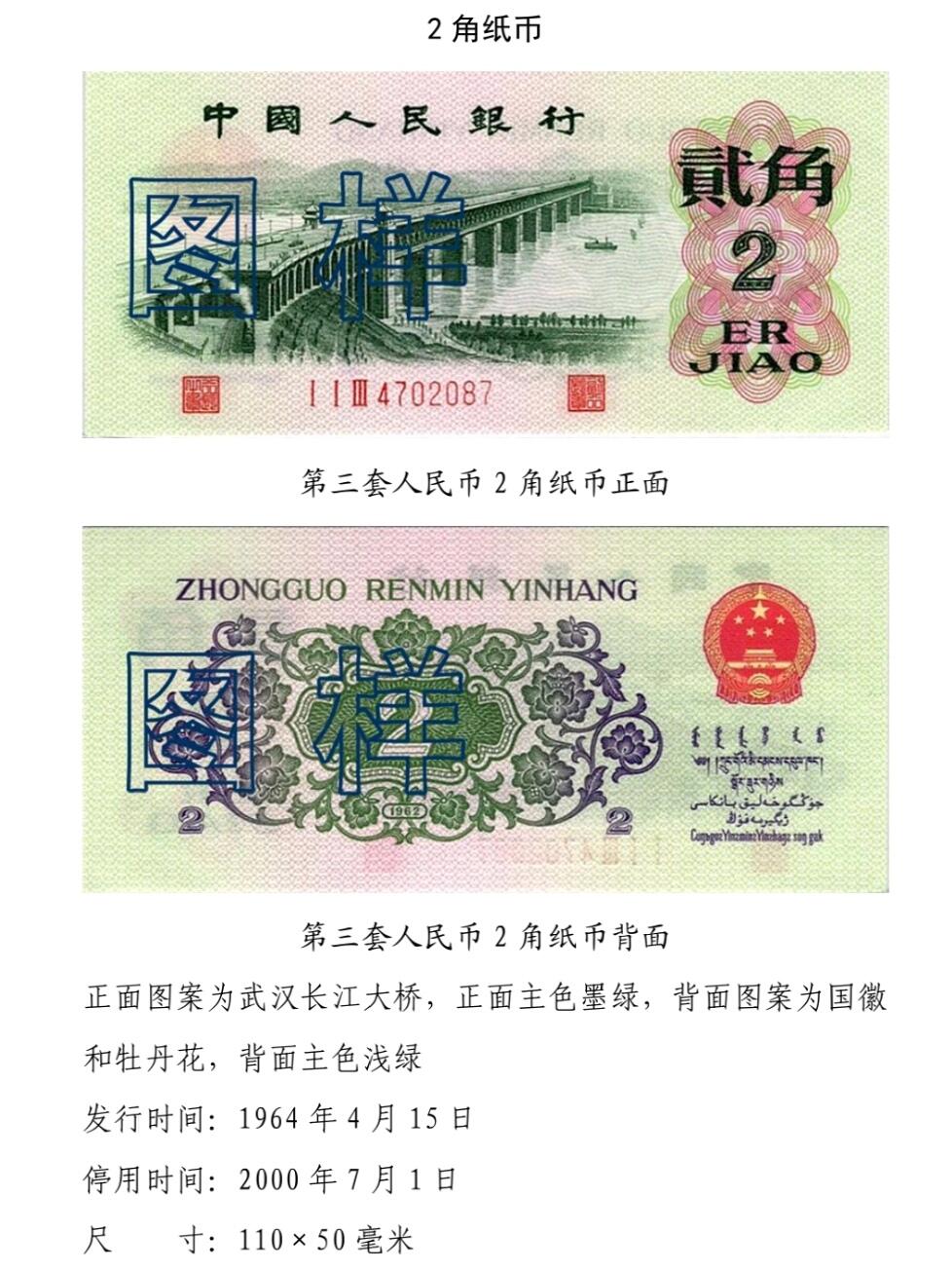 共和国第三套人民币贰角