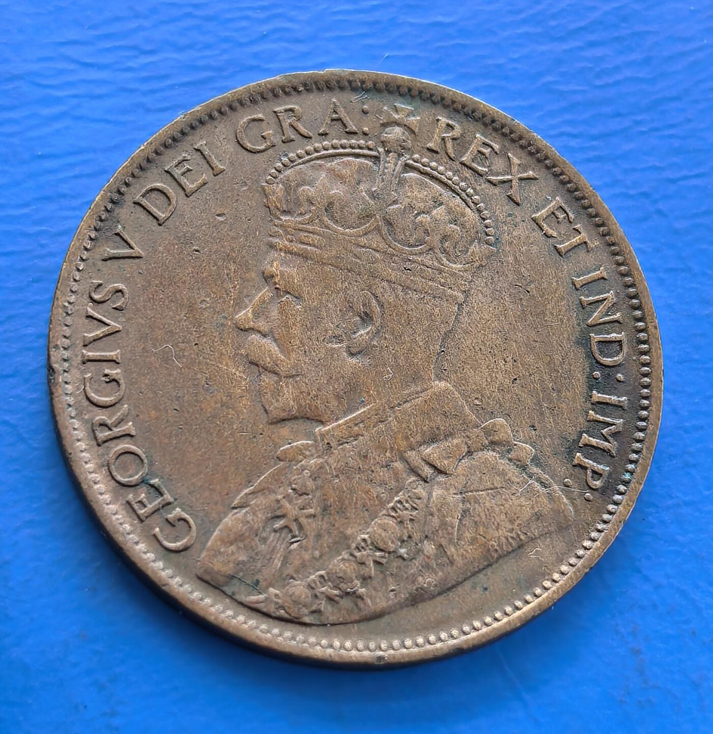 加拿大1912年连叶版壹分