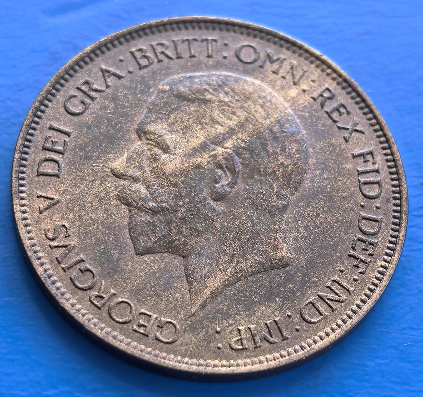 原光英国不列颠尼亚女神1935年大便士