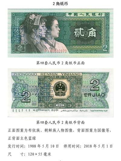 共和国第四套人民币贰角