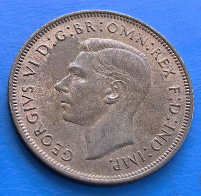 原光英国不列颠尼亚女神1947年大便士