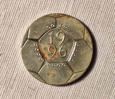 欧洲杯纪念币1996