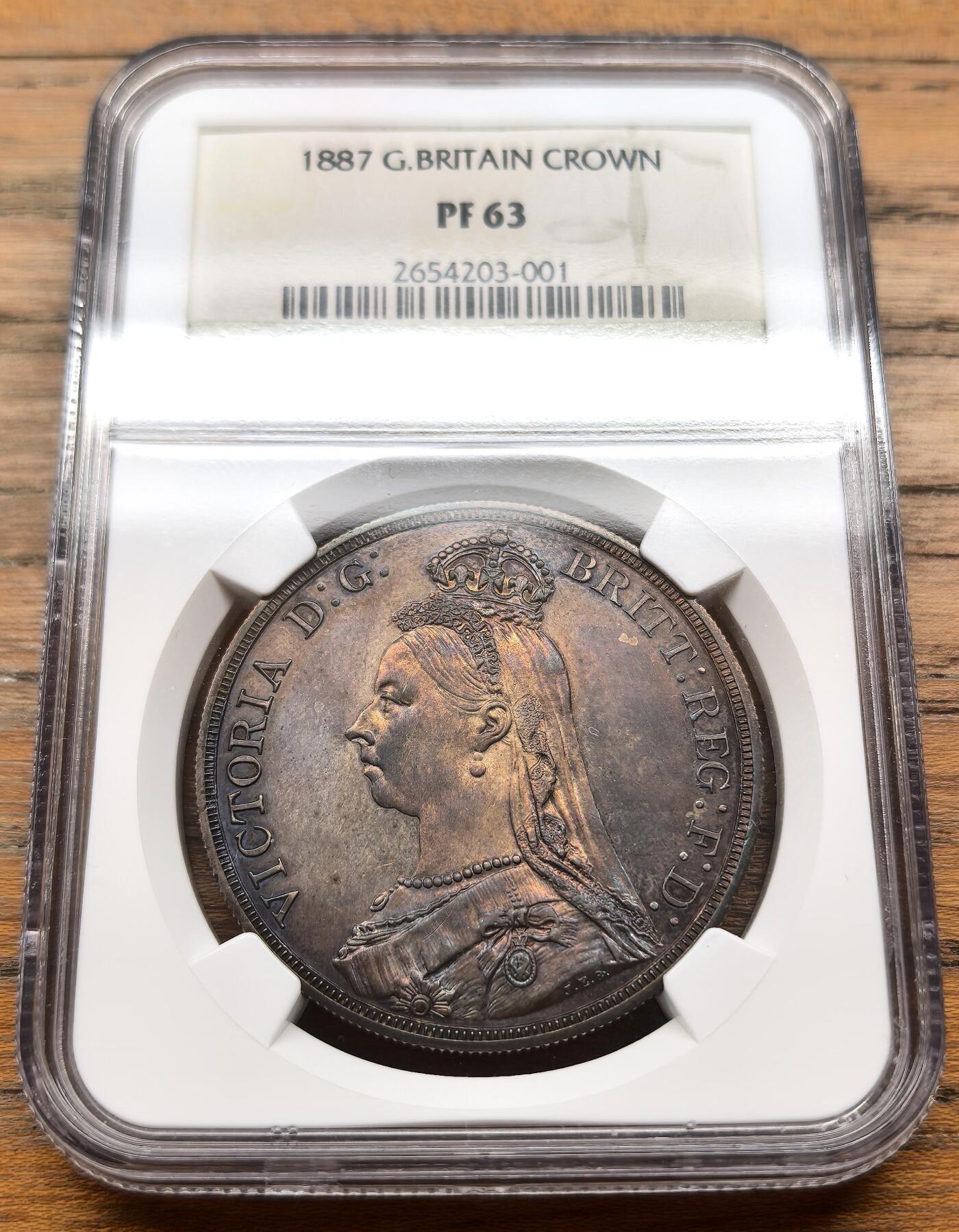 1887年英国老维高冠马剑精铸NGC-PF63
