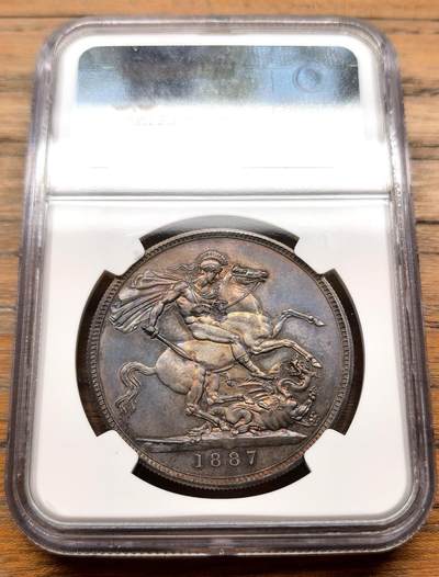 1887年英国老维高冠马剑精铸NGC-PF63