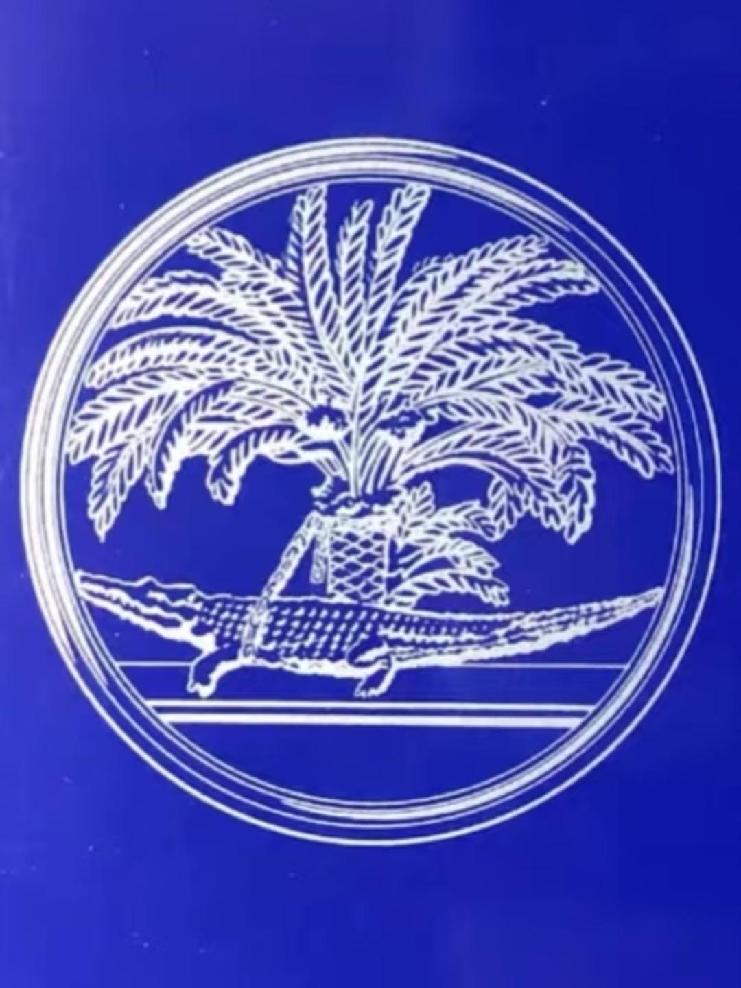 树下被拴住的鳄鱼八角银章