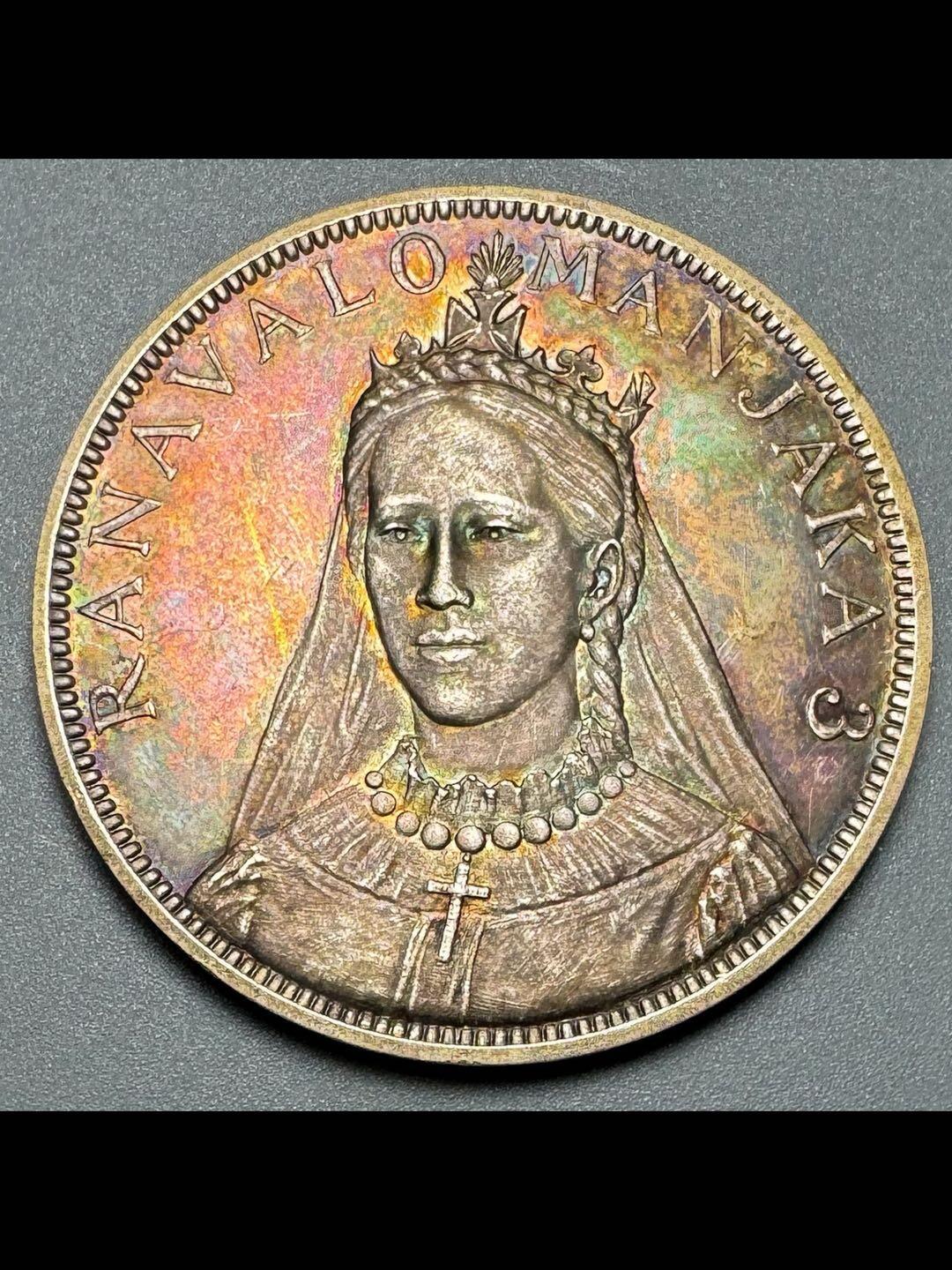 1895年马达加斯加臆造币精制5法郎