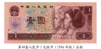 共和国第四套人民币一元96版