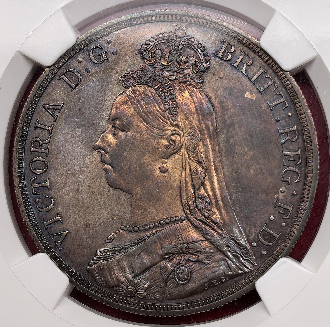 1887年英国老维高冠马剑精铸NGC-PF63