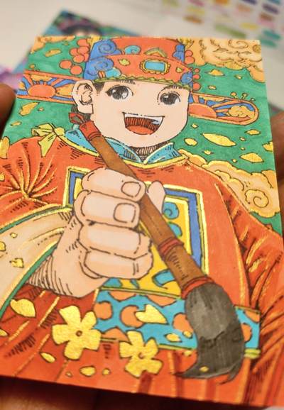 蟾宫折桂，金榜题名
麻姑献寿，松柏长青