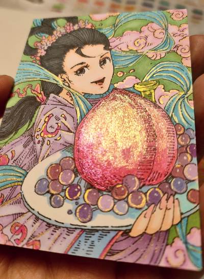 蟾宫折桂，金榜题名
麻姑献寿，松柏长青