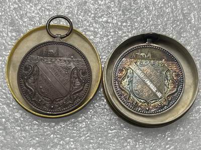 工部局 上海开埠50周年纪念章