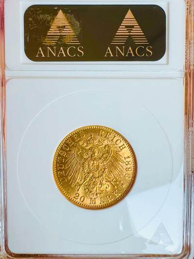 普鲁士帝国1896年20马克金币