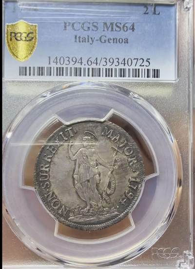 1794年热那亚2里拉银币