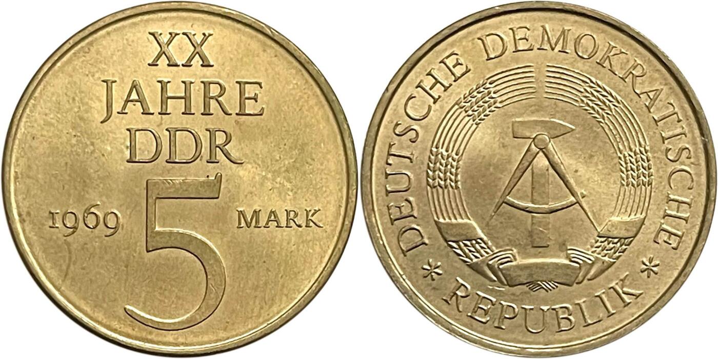 东德建国20周年5马克纪念币