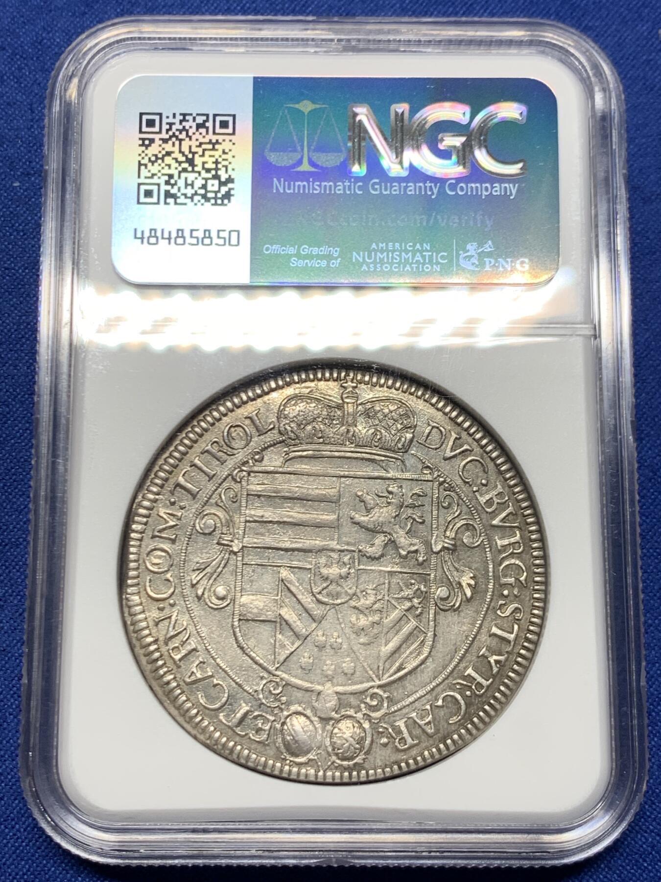 NGC MS63 神圣罗马帝国 奥地利1621年 利奥波德 泰勒大银币