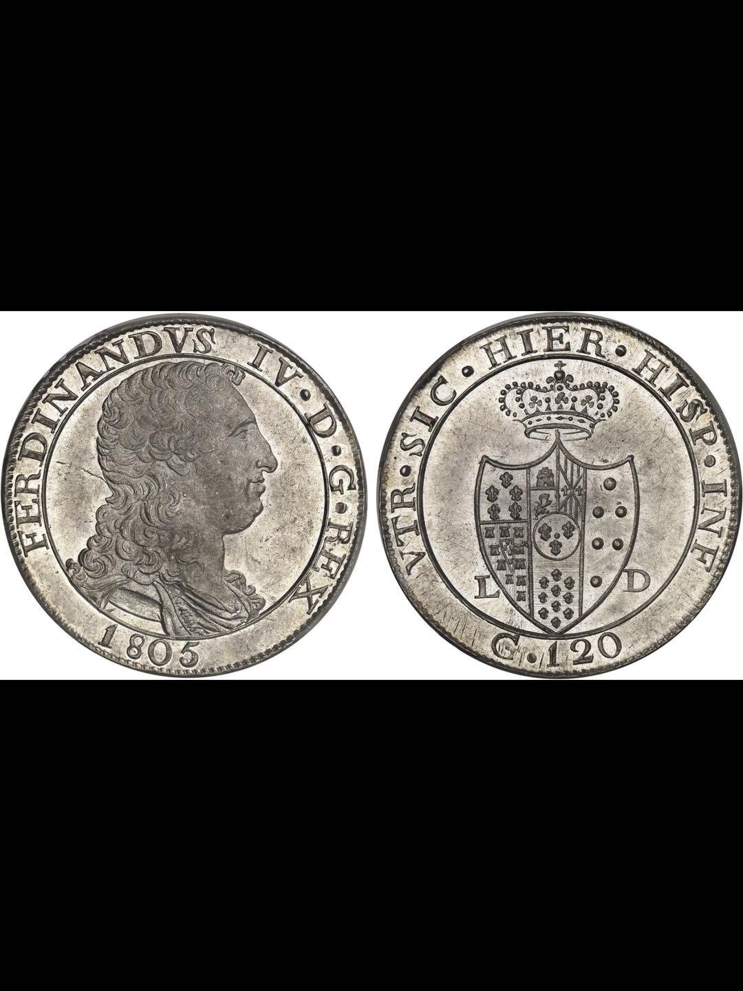 意大利那不勒斯1805年120格拉纳银币