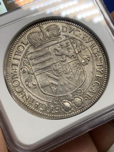 NGC MS63 神圣罗马帝国 奥地利1621年 利奥波德 泰勒大银币