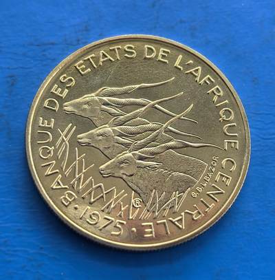 中非国家银行1975 年 25 法郎样币