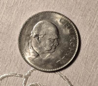 英国1965年丘吉尔逝世克朗纪念币