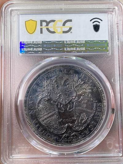 『藏图』PCGS MS62 1746年神圣罗马帝国时期哈尔自由市三盾徽大泰勒
