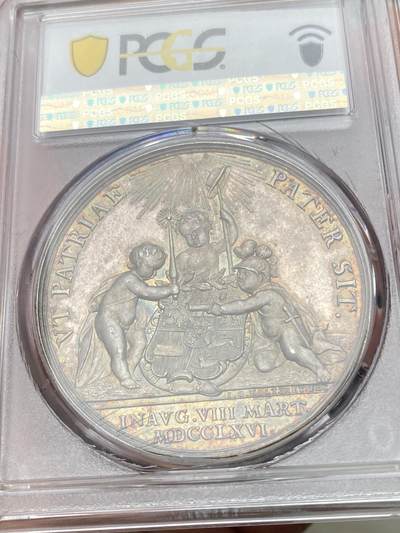 『藏图』PCGS MS64 1766年荷兰威廉五世就任荷兰总督纪念大银章