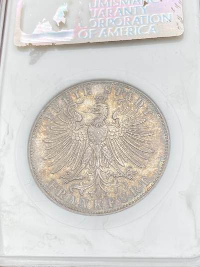 『藏图』NGC MS66 1862年德国法兰克福经典少女射击节1泰勒