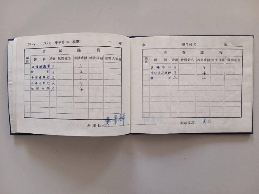 同济大学记分册