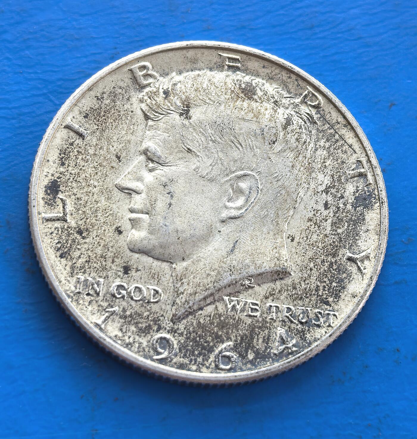 美国1964年肯尼迪高银50分币