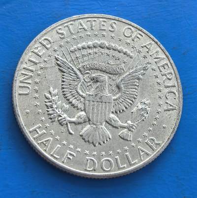 美国1964年肯尼迪高银50分币