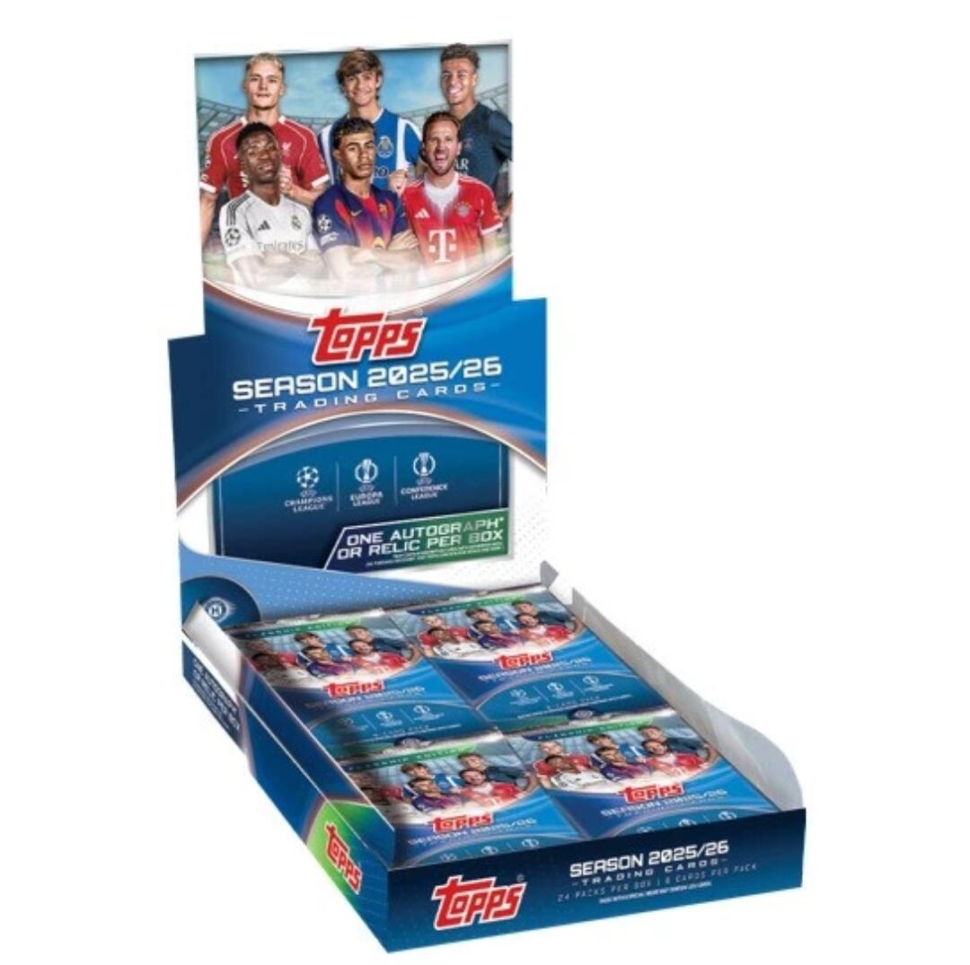 25/26 Topps UCC欧战球星卡1月15日重磅上市，足坛收藏盛宴再启新篇