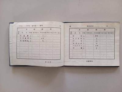 同济大学记分册