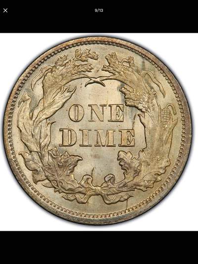 美国历代10美分银币