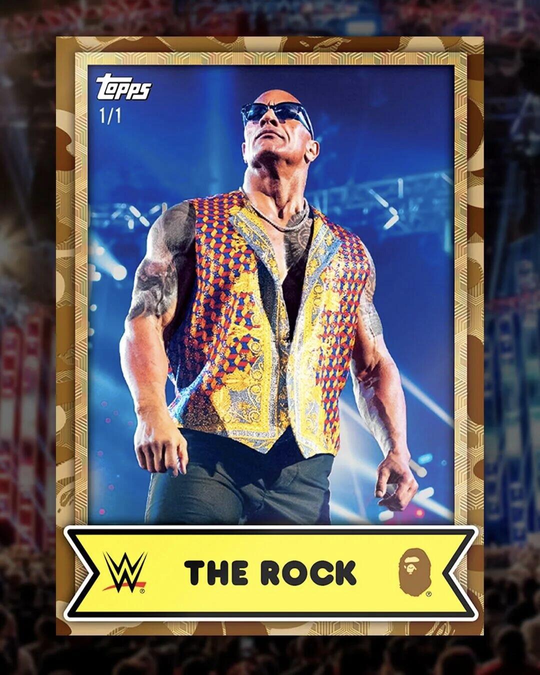 Topps又玩起潮流联名！邀潮牌BAPE推出WWE收藏卡
