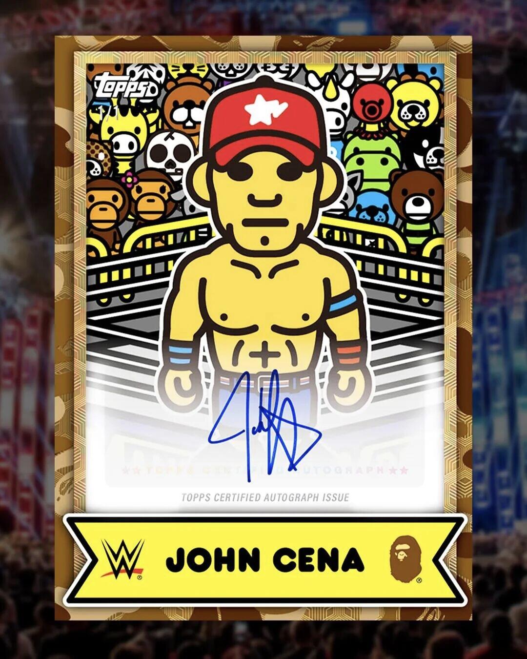 Topps又玩起潮流联名！邀潮牌BAPE推出WWE收藏卡