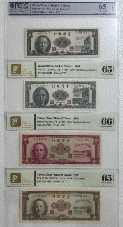 横一版新台币纸币