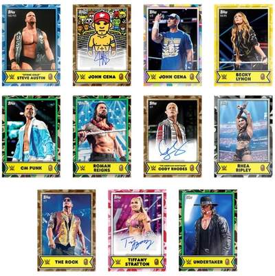 Topps又玩起潮流联名！邀潮牌BAPE推出WWE收藏卡